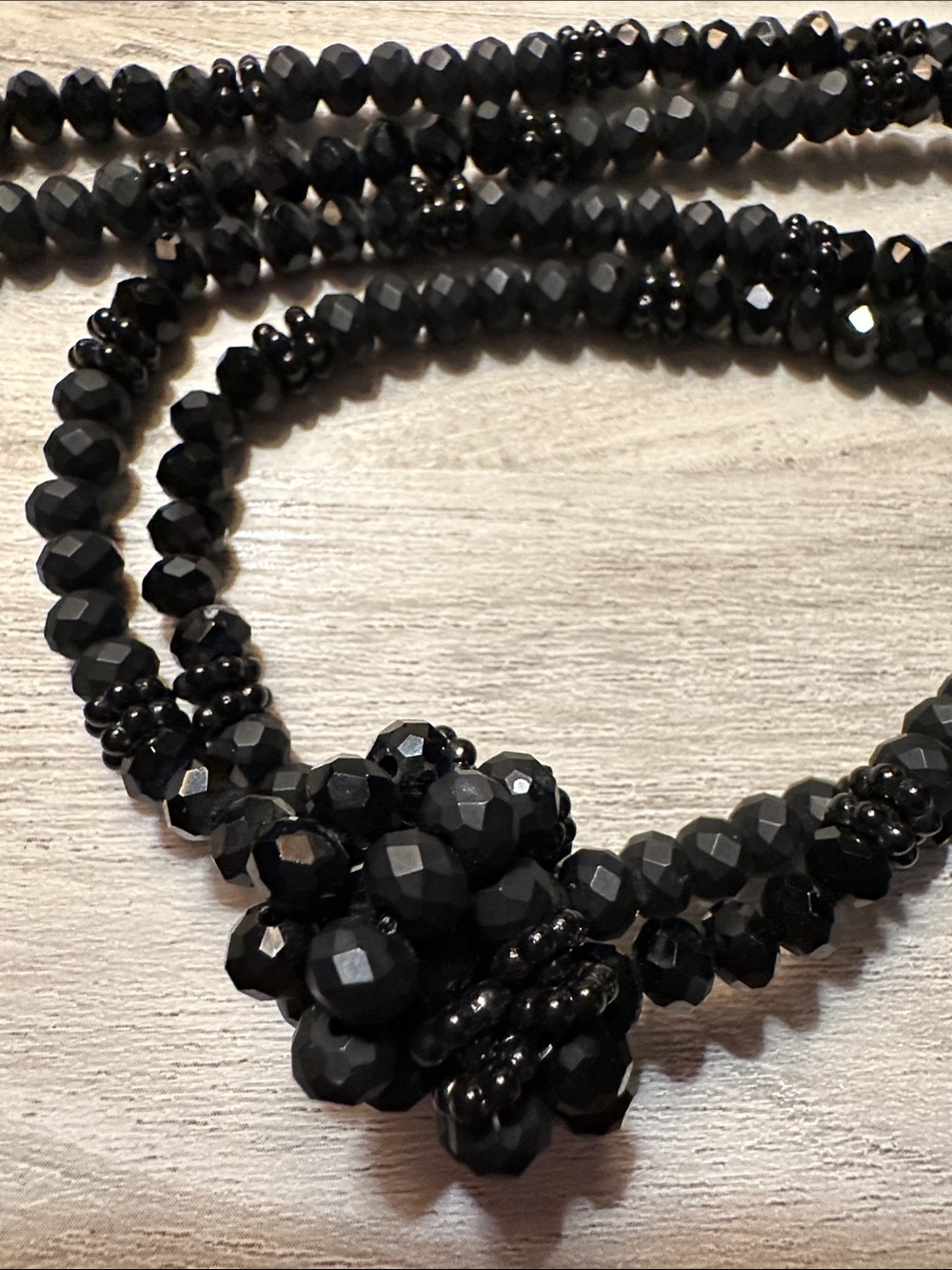 Simply Vera Vera Wang Black Beaded Lariat Necklace